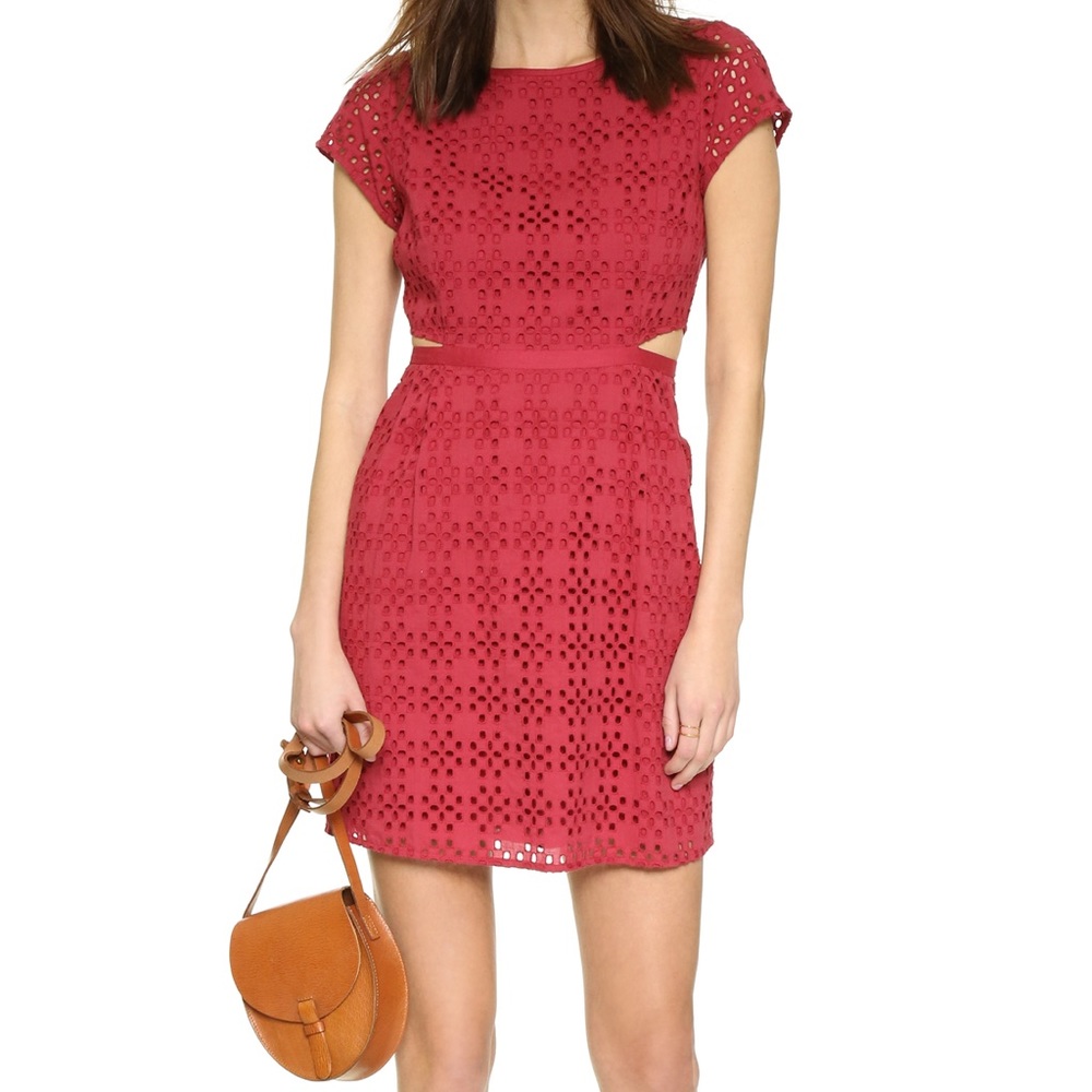 Madewell Eyelet cutout dress
